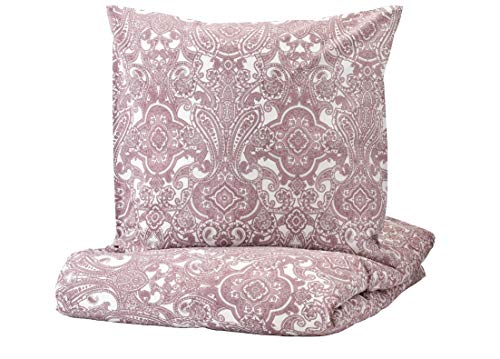 JÄTTEVALLMO IKEA Duvet Cover Set in Pink; 100% Cotton; 2-Piece; (140x200/80x80cm) on Sale
