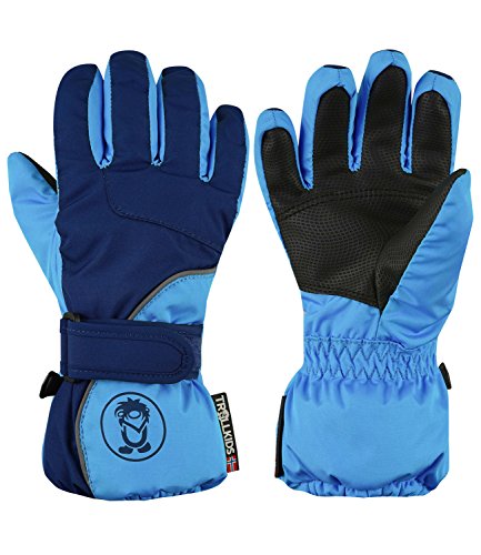 Trollkids Kinder wasserdichter Fingerhandschuh Troll, Blaugrün/Wasserblau, im Sale