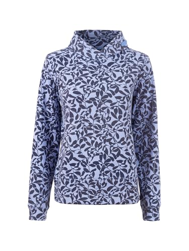 s'questo sweatshirt turtleneck, blue, fleece, floral print, cords off-white Soquesto collection Love Letters on sale