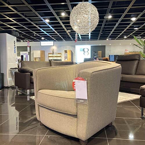 Erpo Sessel CL 190 Stoff Rye 2025.58 Beige Holzfüße Wenge im Sale