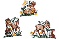 Thumbnail for Plauener Spitze 3 er Set Fensterbilder Rehkitz Hase Vogel enzückende Spitzenbild Frühling Sommer im Sale