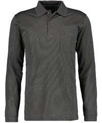 Thumbnail for RAGMAN Herren Poloshirt Langarm L, Grau-Melange-194 im Sale