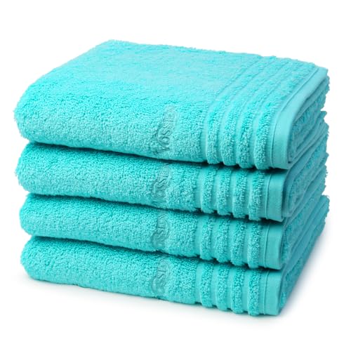 Vossen - Vienna Style Supersoft - 4 X Handtuch - Im Set - Baumwolle - extrem flauschig (50 X 100cm Light Azure) im Sale