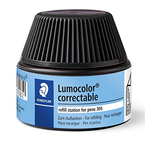 STAEDTLER 487 05 Lumocolor correctable Nachfüllstation für 305, 15-20x Nachfüllen, schwarz im Sale