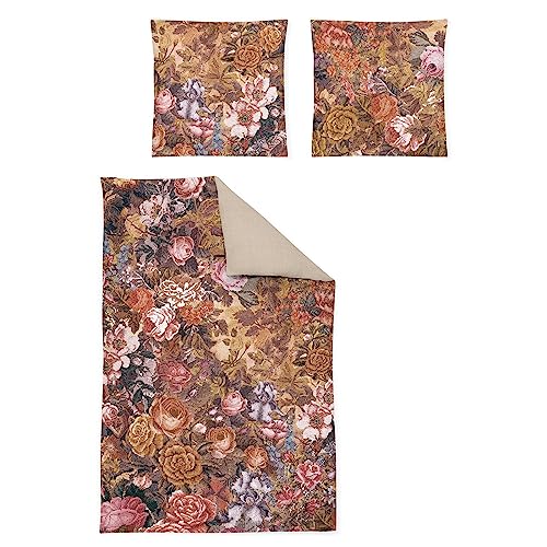 Irisette Flausch-Cotton Bettwäsche Zobel Kupfer 8873 1 Bettbezug 135 x 200 cm + 1 Kissenbezug 80 x 80 cm im Sale