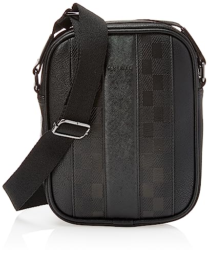Ted Baker Herren Waydon House Check-Flugtasche Flightbag, Schwarz im Sale