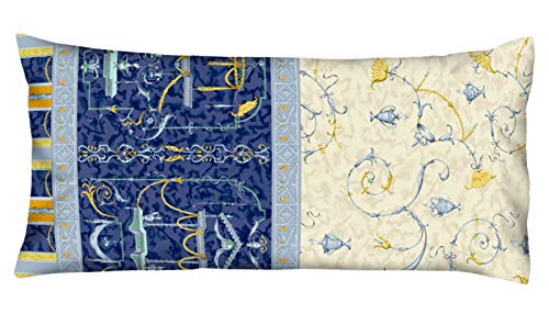 Bassetti OPLONTIS pillowcase for bed linen made of 100% cotton satin in the color red v.8, dimensions: 40x80 cm - 9226994 on sale