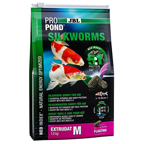 JBL Silkworms for Koi, Floating Extrudates, Treats, ProPond Silkworms, 1.0 kg on sale