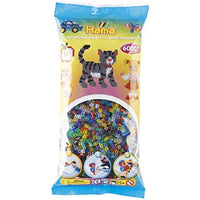 Thumbnail for Hama Beads 205-53 Iron-on Beads Bag with approx. 6,000 colorful midi craft beads with a diameter of 5 mm in a transparent mix, creative crafting fun for all ages on sale