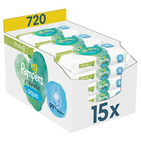 Thumbnail for Pampers Harmonie Aqua Baby Feuchttücher Box, 720 Tücher (15 x 48), sanfter Hautschutz für zarte Haut mit 99% Wasser im Sale