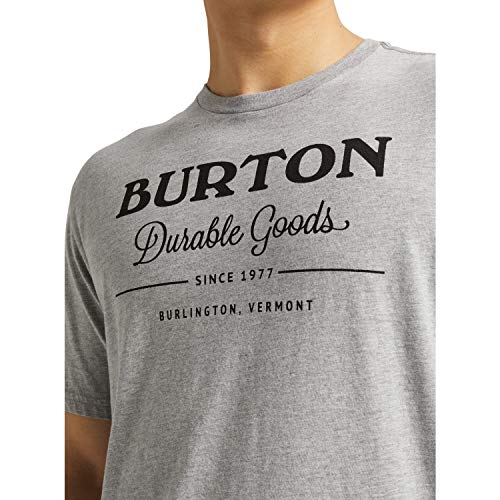 Burton Unisex Durable Goods T Shirt, Gray Heather, on sale