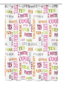 Thumbnail for Kleine Wolke Duschvorhang Script, 180 x 200 cm, Multicolor im Sale