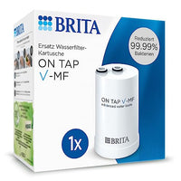 Thumbnail for BRITA filter cartridge ON TAP V-MF for ON TAP Pro V-MF water filter for the tap (600l) - replacement cartridge reduces 99.99% of bacteria, chlorine, microplastics and metals such as lead and copper