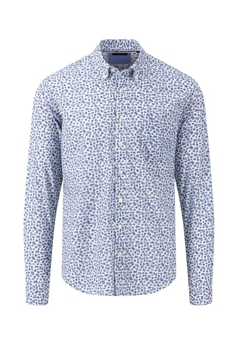 FYNCH-HATTON long-sleeved button-down shirt made of 100% cotton Dusty Lavender / 3 on sale