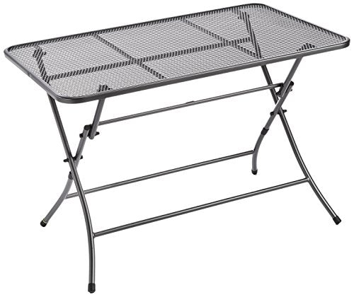 MWH Cafe Latte Tisch, Metall, eisengrau, 70 x 110 x 72 cm, 951560 im Sale