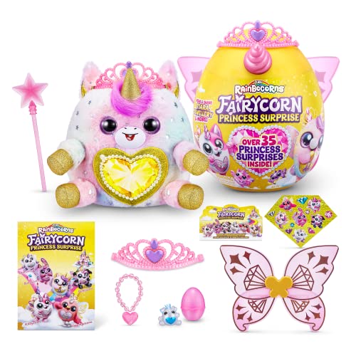 Rainbocorns Fairycorn Princess Serie 6 Einhorn – Plüsch zum Sammeln – Magische Märchenprinzessin überrascht, Kuschel-Plüsch-Stofftier, Aufkleber, (Einhorn) im Sale