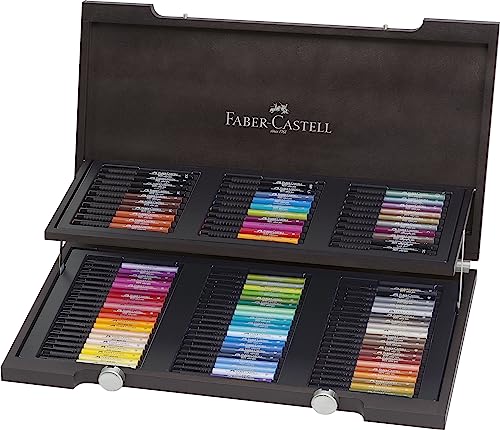 Faber-Castell 167400 - Tuschezeichner PITT artist pen, 90 Stück, im Holzkoffer, im Sale