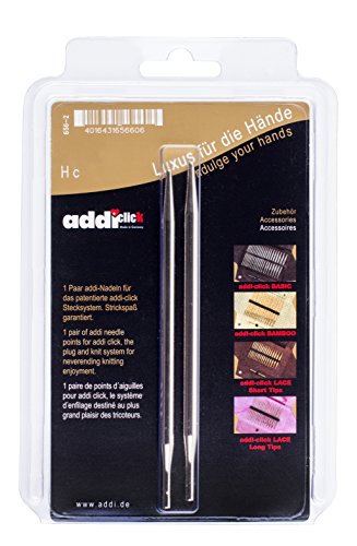 Addi circular knitting needle tip, Silver, 4 mm on sale
