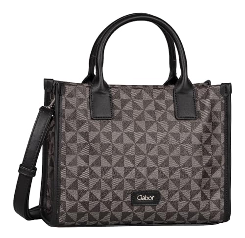 Gabor bags Barina Damen Shopper Umhängetasche Reißverschluss Klein Schwarz im Sale