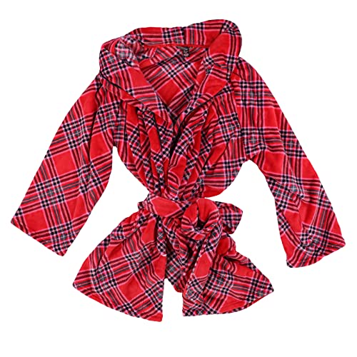 Victoria's Secret Kurzer, gemütlicher Bademantel, Rotes Karomuster, X-Large-XX-Large im Sale