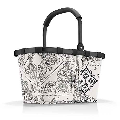 reisenthel carrybag frame bandana white Sturdy shopping basket with plenty of storage space and a practical inner pocket Elegant and water-repellent design on sale