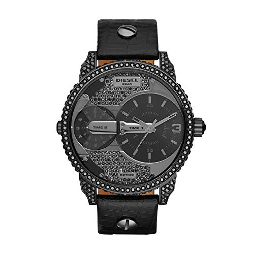 Diesel Herren-Armbanduhr Analog Quarz Leder DZ7328 im Sale