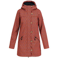 Thumbnail for Blutsgeschwister Wild Weather Softshell Jacket Women Quilted Stripes orange - on sale