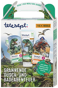 Thumbnail for tetesept Kinder Badespaß T-Rex World Geschenkset - für dinostarke Dusch-und Badeabenteuer - mit tollen Tattoos und spannenden Extras - ideal als Geschenk oder Überraschung für Kinder