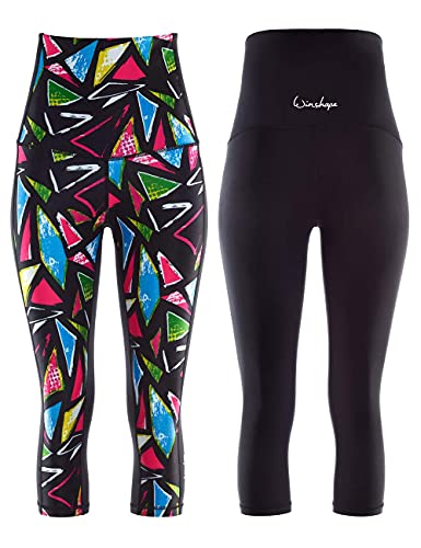Winshape Women's Functional Power Shape ¾-Tights “High Waist” HWL210, Disco, Slim Style, Leisure Sports Yoga Workout on sale