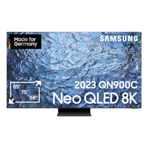 Samsung Neo QLED 8K QN900C 75-inch TV (GQ75QN900CTXZG, German model), Neo Quantum HDR 8K Pro, Neural Quantum Processor 8K, Infinity Screen, Smart TV [2023] on sale