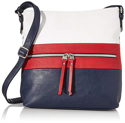TOM TAILOR Ellen Damen Umhängetasche Crossbody Bag Groß Blau im Sale