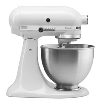 Thumbnail for KitchenAid Classic Series 4.5 Quart Tilt-Head Stand Mixer K45SS, White