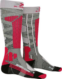 Thumbnail for X-Socks X-Bionic X-Bionic Ski Rider Socks G233 Stone Grey Melange/Pink X-Bionic Ski Rider Socks G233 Stone Grey Melange/Pink 36 im Sale