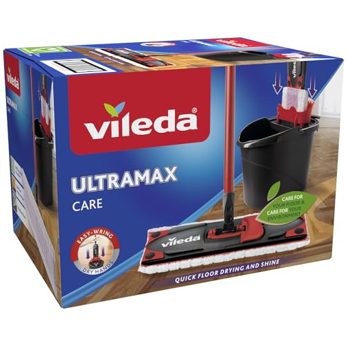 Vileda Bodenwischer-Set, Schwarz-Rot - Ultramax Set, 1,3 kg im Sale