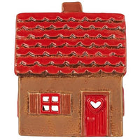 Thumbnail for IB Laursen Lichthaus STILLENAT Rotes Dach und Rote Tür mit Herz 14 cm Keramik im Sale