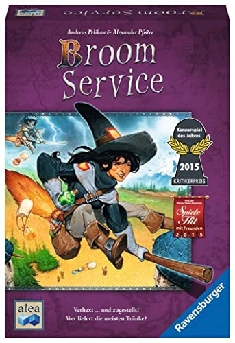 Ravensburger 26917 - Broom Service, Strategiespiel für 2-5 Spieler ab 10 Jahren, alea Spiele, Spielereihe im Sale