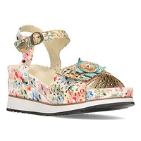 Thumbnail for LAURA VITA Damen HECIO 19 Wedge Sandal, Beige, EU im Sale