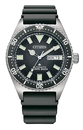 CITIZEN Men's Analog Automatic Watch with Polyurethane Strap NY0120-01EE on Sale