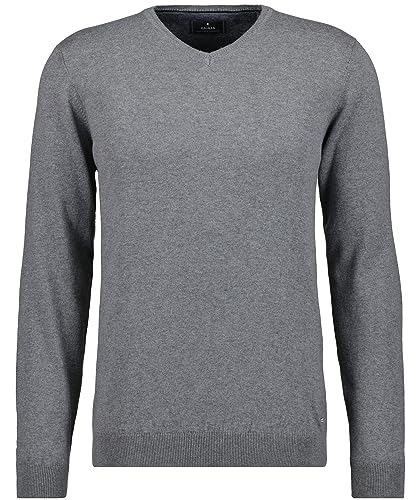 RAGMAN Herren Pullover mit V-Ausschnitt 4XL, Mittelgrau-015 im Sale