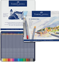 Thumbnail for FABER-CASTELL 114624 - Aquarellstifte Goldfaber, 24-teiliges Buntstifte Set, bruchsicher, vollständig wasservermalbar im Sale
