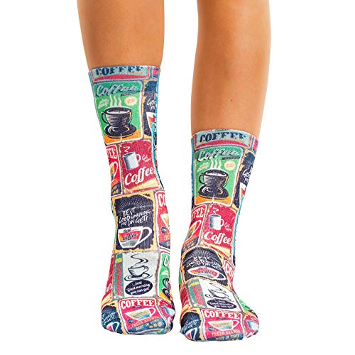 Wigglesteps women's socks Coffee Retro, one size, 36-40 on sale
