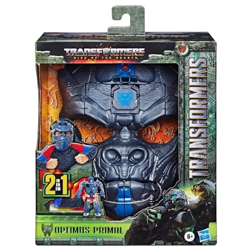 Transformers toys for Transformers: Rise of the Beasts, Optimus Primal, 2-in-1 role-play mask, ages 6 and up, 22.5 cm on sale