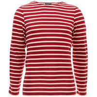 Thumbnail for Saint James Unisex Langarm Shirt Meridien Modern in Rot-Beige im Sale