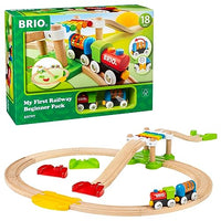 Thumbnail for BRIO World 33727 Mein erstes Bahn Spiel Set - Zug mit Waggon, Schienen & Hängebrücke für Kleinkinder Einsteiger-Set empfohlen ab 18 Monaten im Sale
