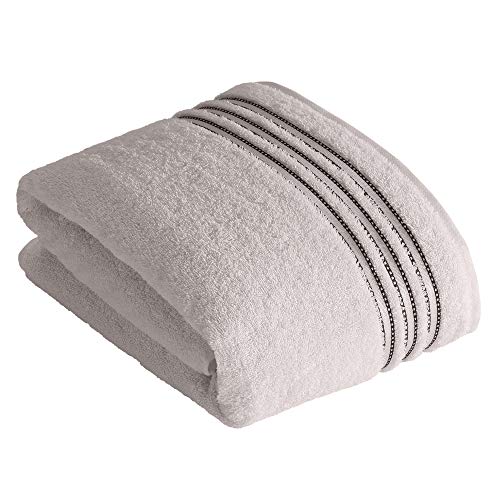 Vossen Cult de Luxe Badetuch 100 x 150 cm Light Grey im Sale