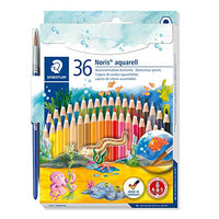 Thumbnail for STAEDTLER Noris Club 144 10ND36 Aquarell-Buntstifte, erhöhte Bruchfestigkeit, sechskant, Set mit brillanten Farben, kindgerecht nach EN71, PEFC-Holz im Sale