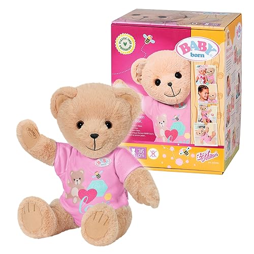 BABY born Bär, Teddy Kuscheltier mit weißem Strampler und beweglichen Armen und Beinen, 835388 Zapf Creation, Weiß im Sale