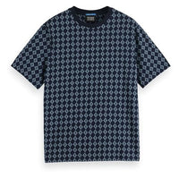 Thumbnail for Scotch & Soda Men's Regular Fit Mini All Over Print T-Shirt, Parchment Geo Flower 7453, EU on sale