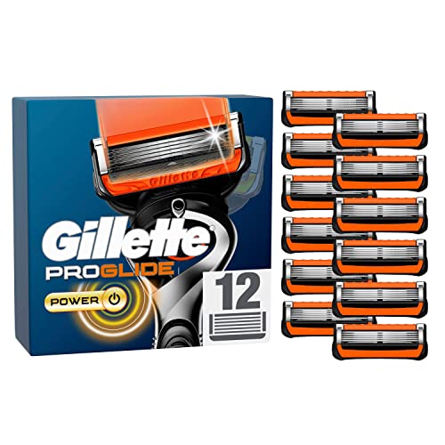 Gillette ProGlide Power Rasierklingen, 12 Ersatzklingen für Nassrasierer Herren mit 5-fach Klinge im Sale