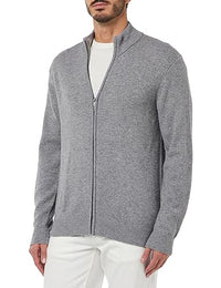 Thumbnail for Hackett London Herren Lambswool Fz No Lg/Ebp Pullover, Grau (Aschgrau), Medium im Sale